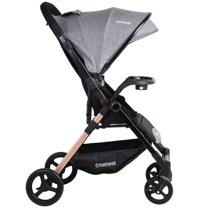 Coche de Paseo City Reversible con Bandeja Gris