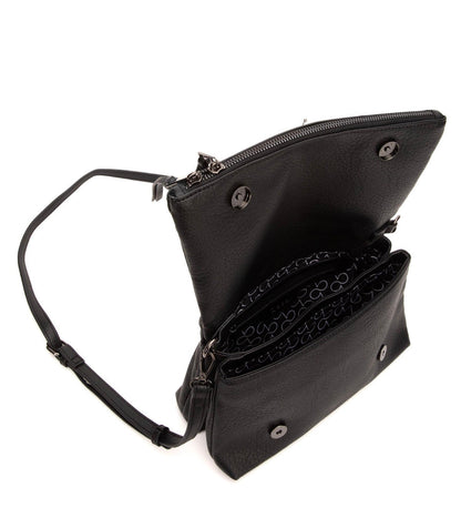 Cartera Bandolera Estrellada Grande Negro