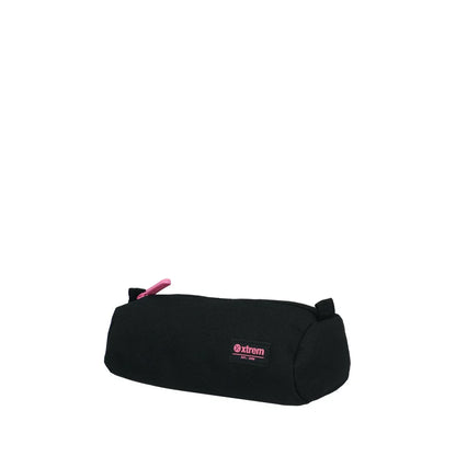 Mochila Triple Pack + Estuche + Lonchera Niña Negra-Rosada