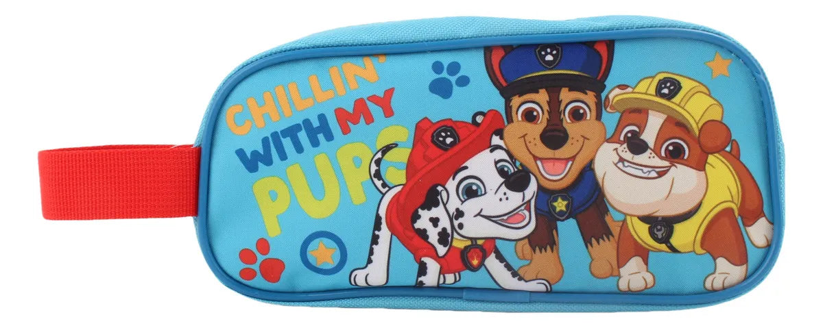 Set Mochila Niño Paw Patrol - Lonchera - Estuche Azul