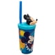 Vaso Con Bombilla Y Figura 3D 360Ml Mickey Azul