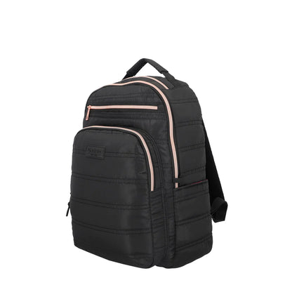 Mochila para notebook 15" Vermont negra/rosada