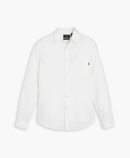 Camisa Hombre Undyed Linen Blanco