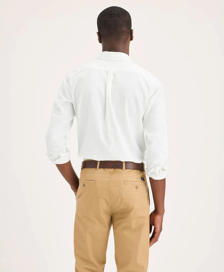 Camisa Hombre Undyed Linen Blanco