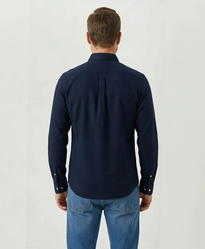 Camisa Hombre Manga Larga Azul