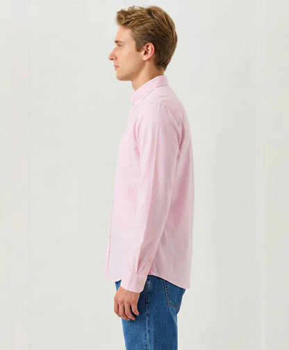 Camisa Hombre Oxford Rosado