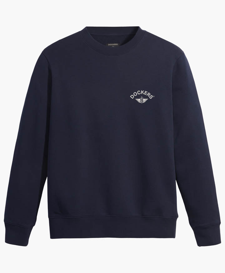 Polerón Hombre Crewneck Logo Navy