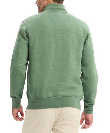 Poleron Hombre 1/4 Zip Fleece Duck Verde