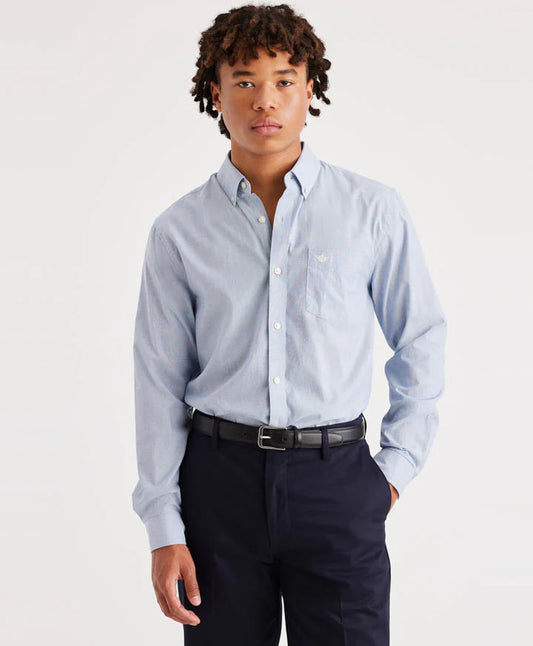 Camisa Hombre Signature Stain Defender Azul