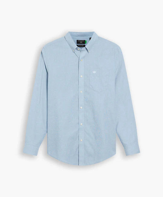 Camisa Hombre Signature Stain Defender Azul