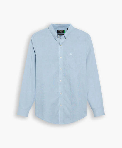 Camisa Hombre Signature Stain Defender Azul