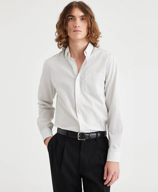 Camisa Manga Larga Stain Defender Gris