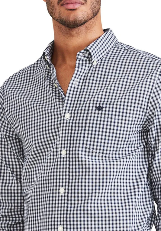 Camisa Hombre Signature Stain Defender® Classic Fit Navy