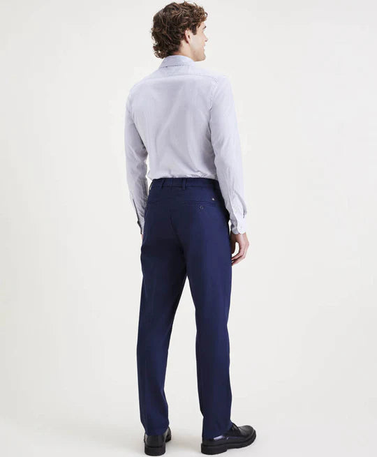 Pantalón Hombre Straight Tela Azul