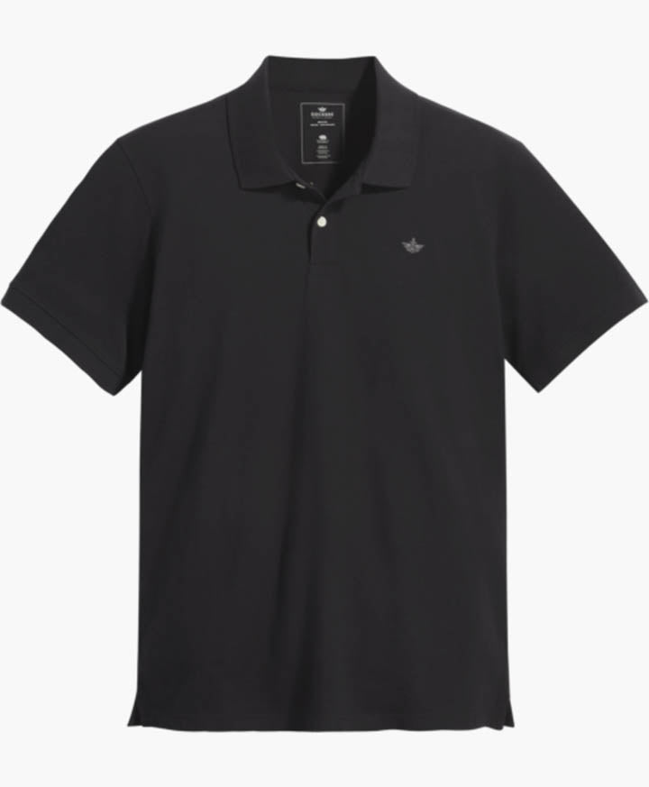 Polera Hombre Polo Pique Negro