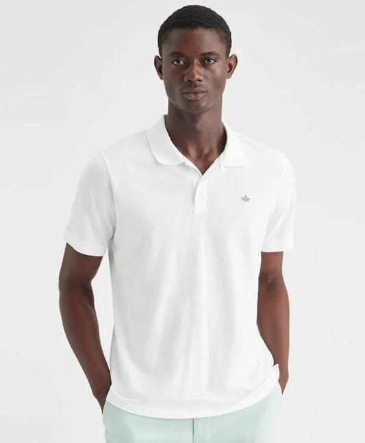 Polera Hombre Con Cuello Pique Lucent Blanco