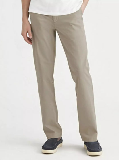 Pantalón Hombre Slim Fit Recto Tiro Medio Khaki