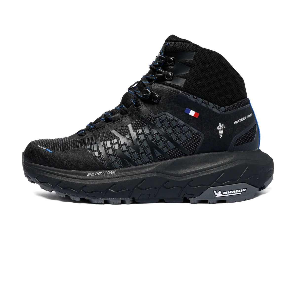 Botín Hombre Outdoor Waterproof Negro Azul