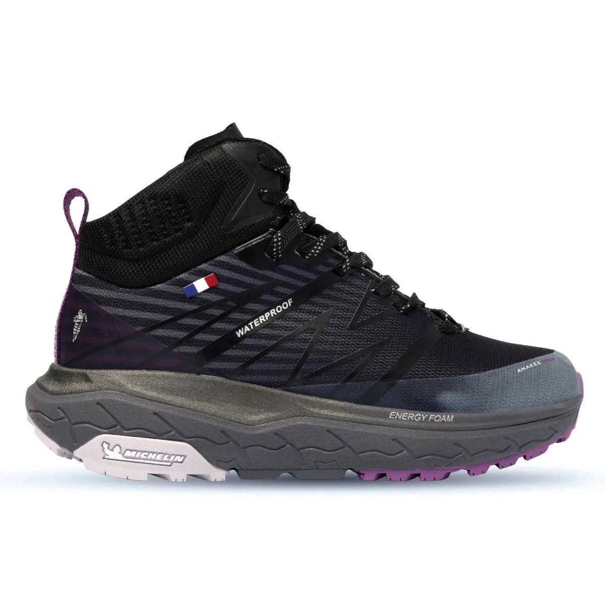 Botín Mujer Outdoor Waterproof Aw04 Negro Morado Michelin Footwear