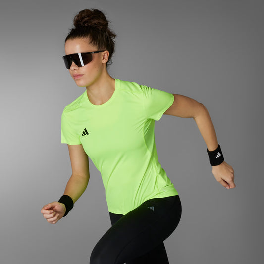 Polera Mujer Running Adizero Essentials Lucid Lemon
