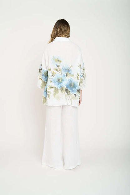 Blusa Mujer Vera Lino Blanco