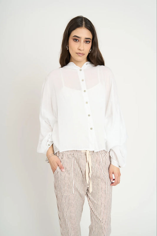 Blusa Manga Larga Mujer Blanco