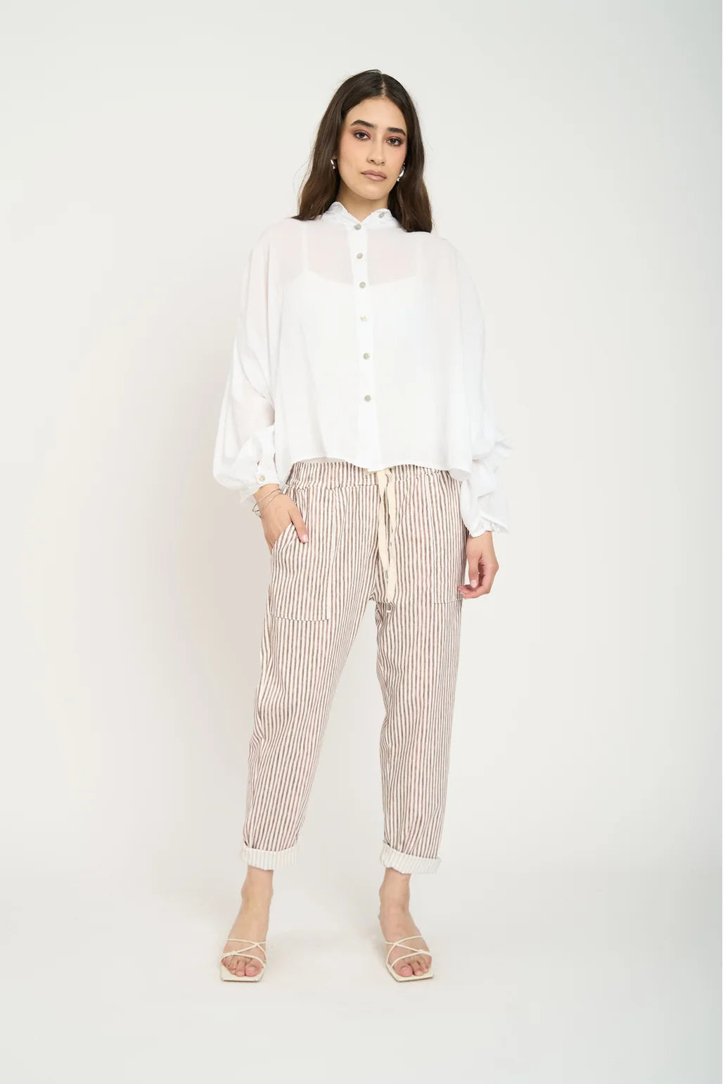 Blusa Manga Larga Mujer Blanco