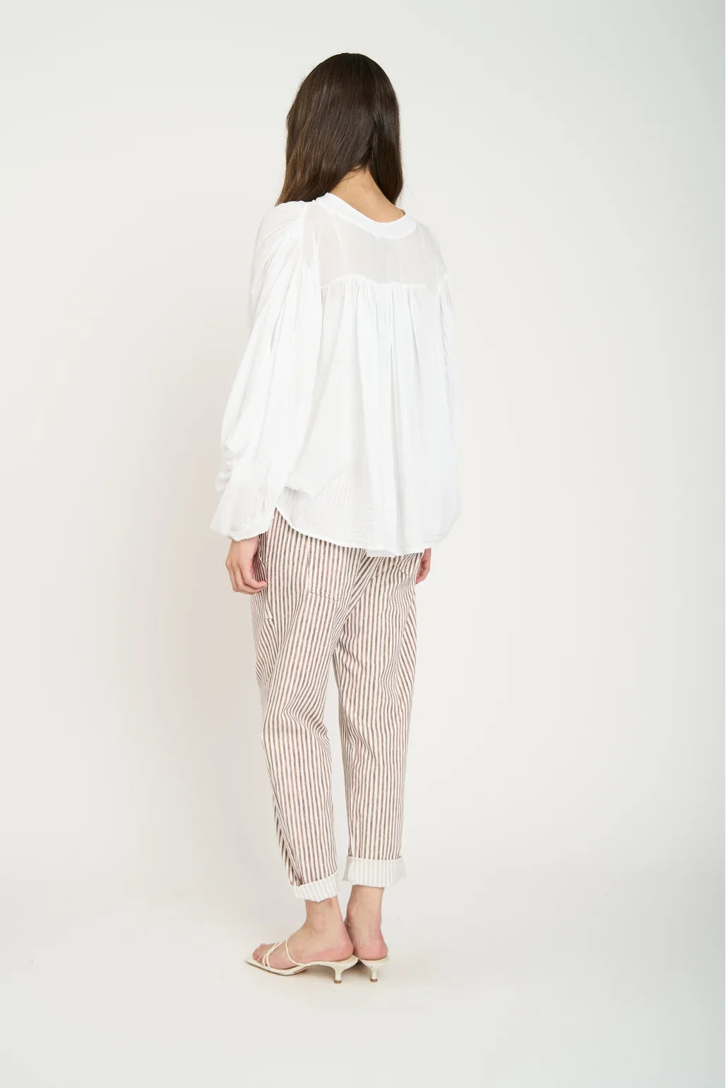 Blusa Manga Larga Mujer Blanco