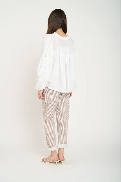 Blusa Manga Larga Mujer Blanco