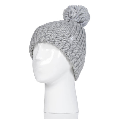 Gorro Mujer Pom Pom Arden Heat Holders Gris