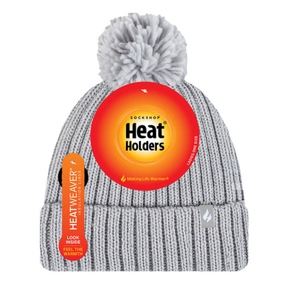 Gorro Mujer Pom Pom Arden Heat Holders Gris