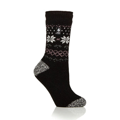 calcetín-mujer-original-jacquard-negro