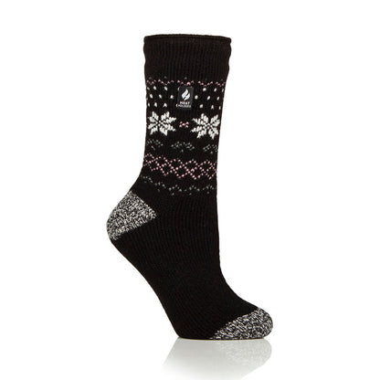 Calcetín Mujer Original Jacquard Heat Holders Negro