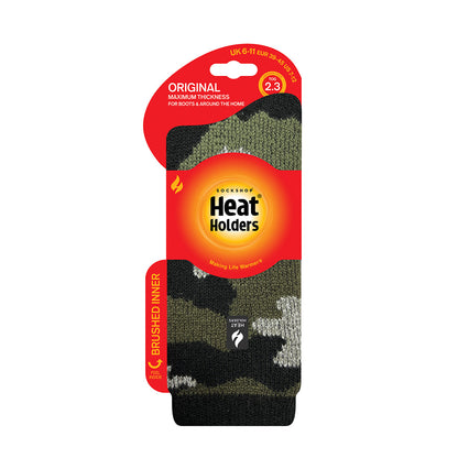 Calcetín Hombre Original Jacquard Heat Holders Verde Musgo