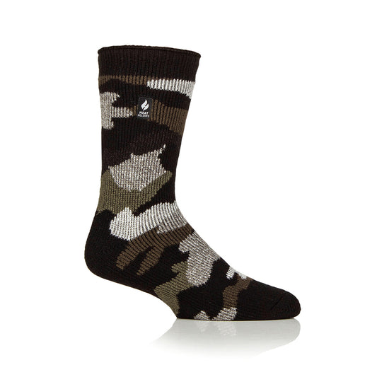 Calcetín Hombre Original Jacquard Heat Holders Verde Musgo