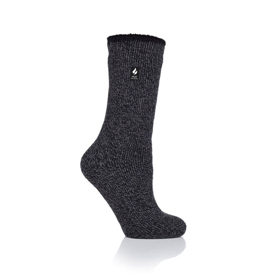 Calcetin Mujer Heat Holders Wool Negro