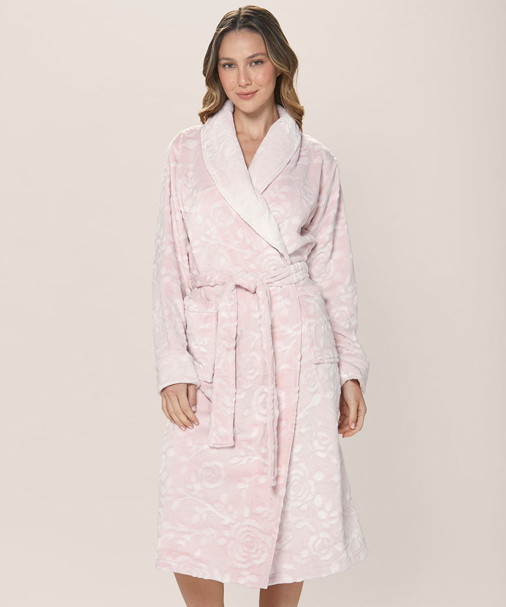 Bata Mujer Polar Fantasia Rosa