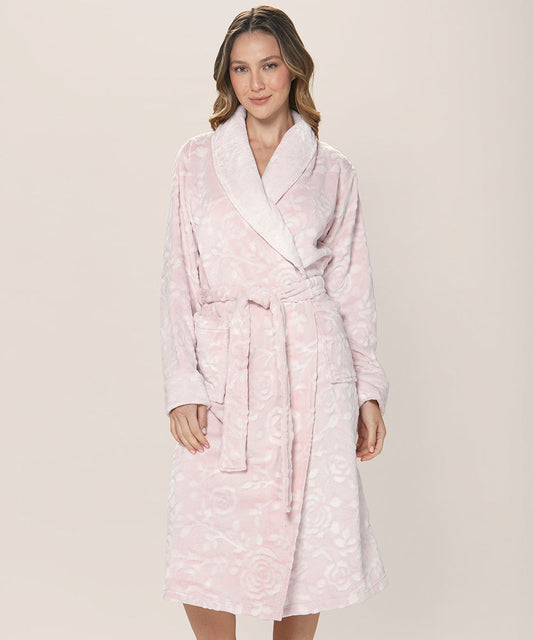 Bata Mujer Polar Fantasia Rosa