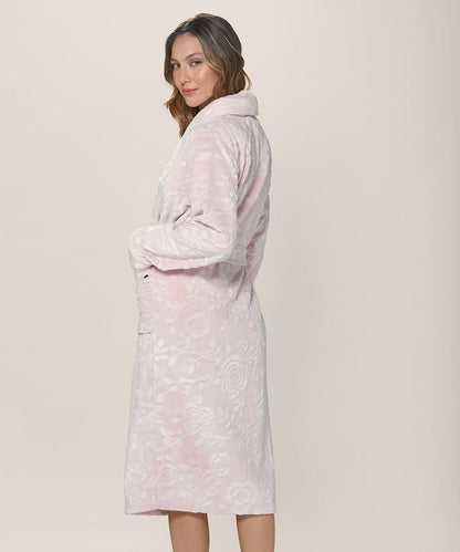 Bata Mujer Polar Fantasia Rosa