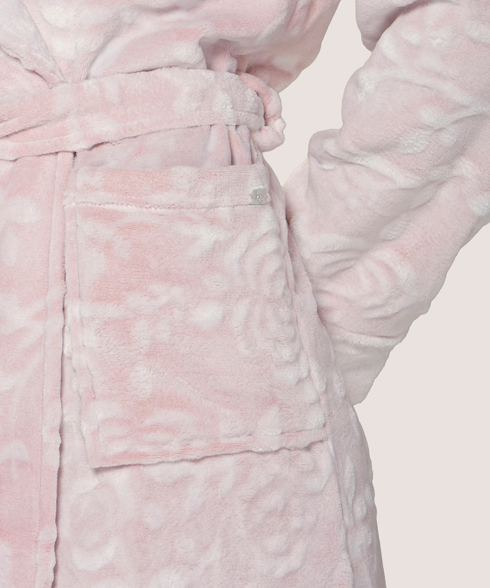 Bata Mujer Polar Fantasia Rosa