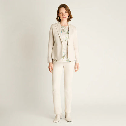 Blazer Mujer Arena de Corte Clásico