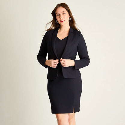 Blazer Mujer Azul Entallado