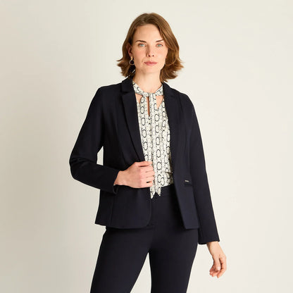Blazer Mujer Azul Entallado