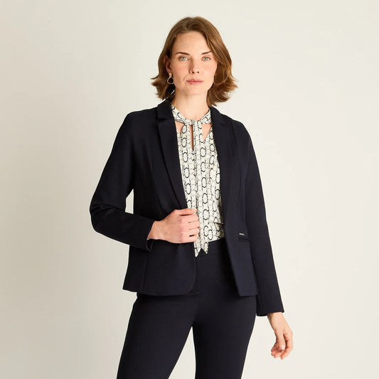 Blazer Mujer Azul Entallado