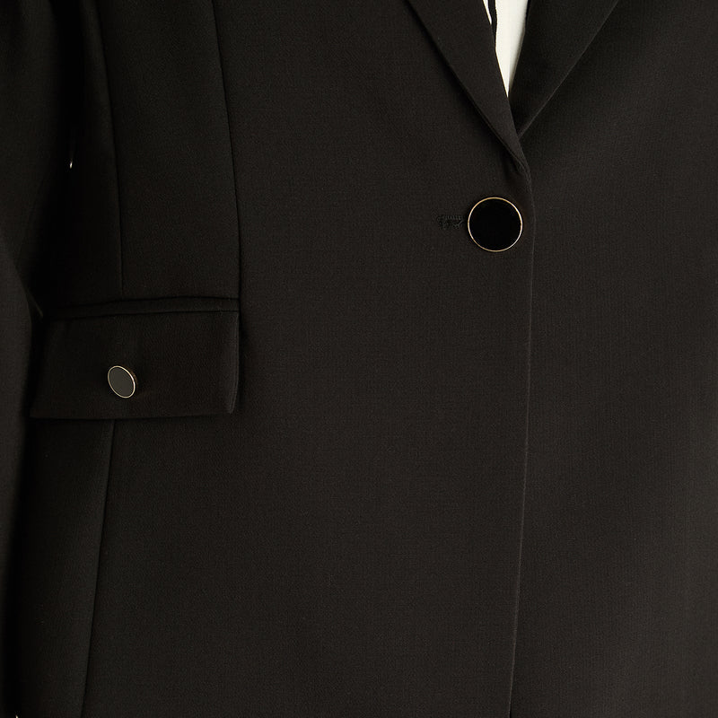 Blazer Mujer Negro Ajustado