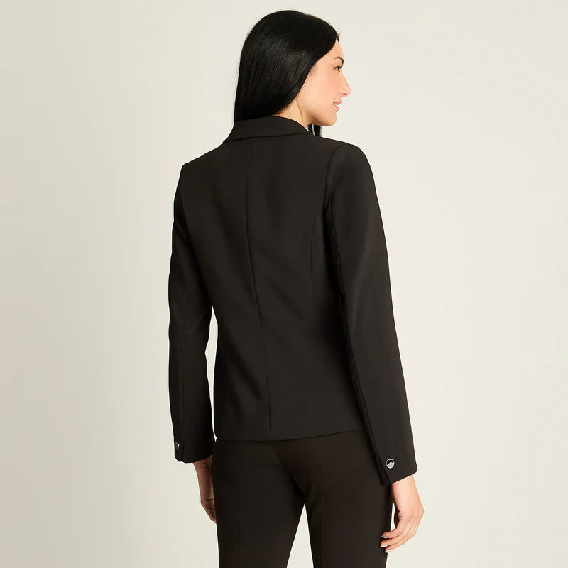 Blazer Mujer Negro Ajustado