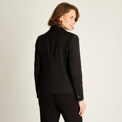 Blazer Mujer Negro de Corte Clásico