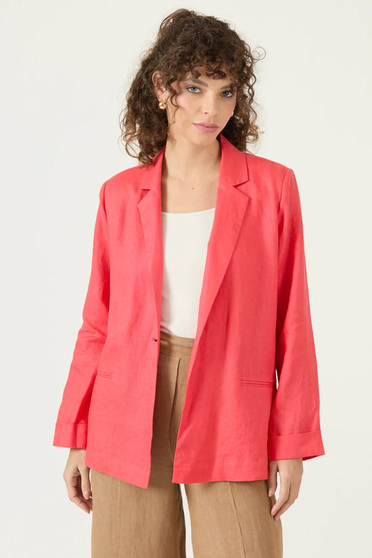 Blazer Mujer Tope Coral