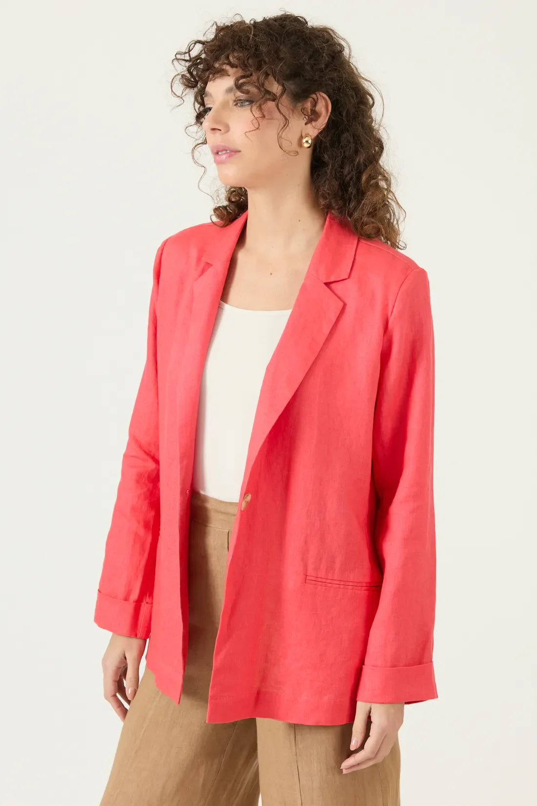 Blazer Mujer Tope Coral