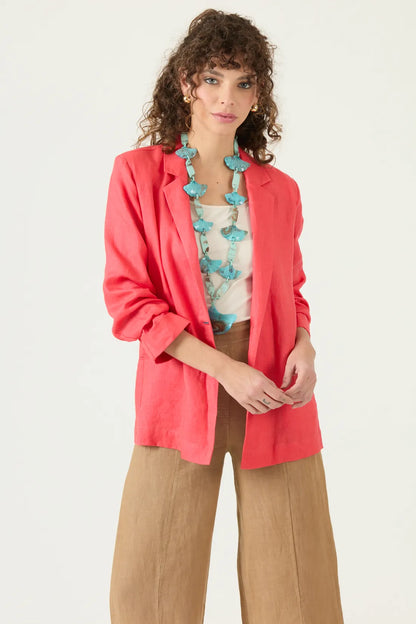 Blazer Mujer Tope Coral